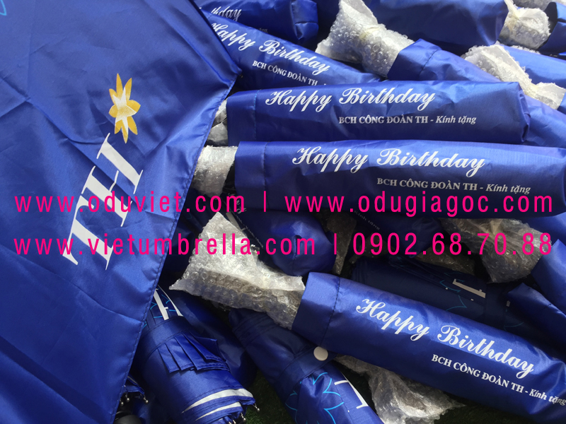 xưởng sản xuất ô dù cầm tay in logo quảng cáo